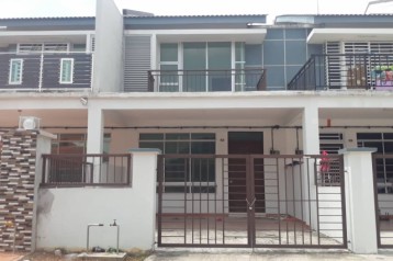 taman scientex senai double storey